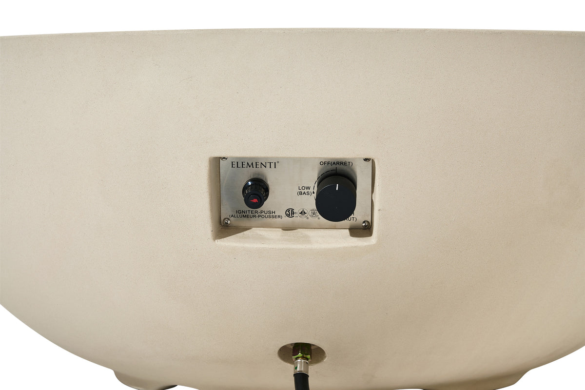 Elementi Lunar Bowl in Frosted Cream White, supplier studio photo