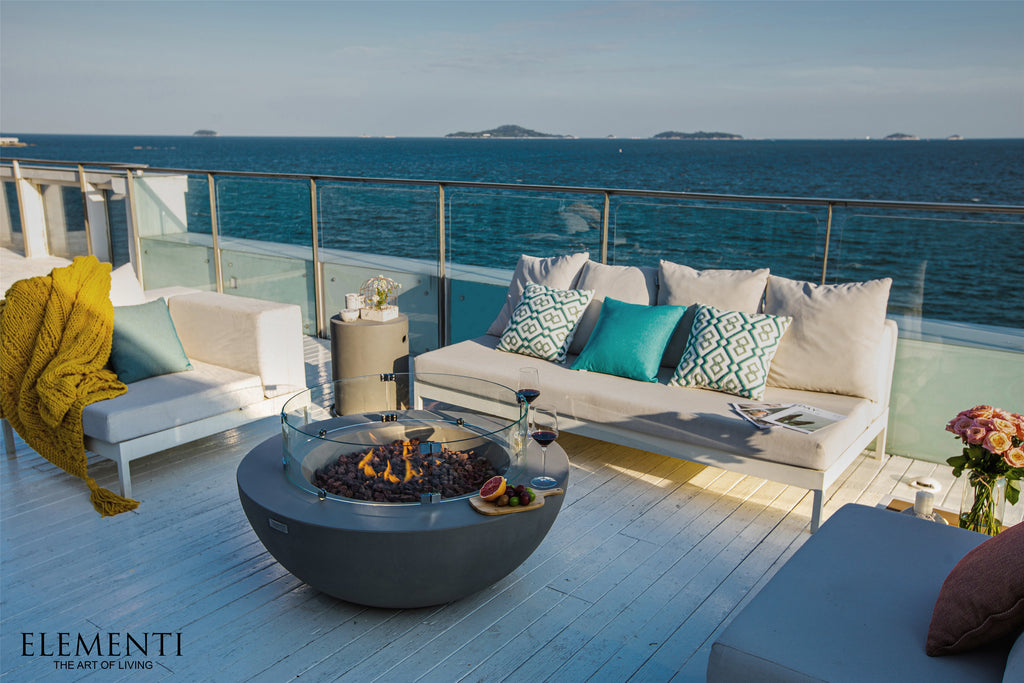 Elementi Lunar Bowl in Light Gray, supplier lifestyle photo
